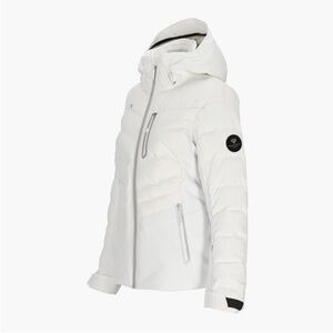 Womens Obermeyer Cosima Down Jacket - size 8 white (medium)